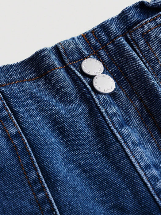SHEIN jeans de moda relajados con cintura elástica y lavado - Quierox - Tienda Online