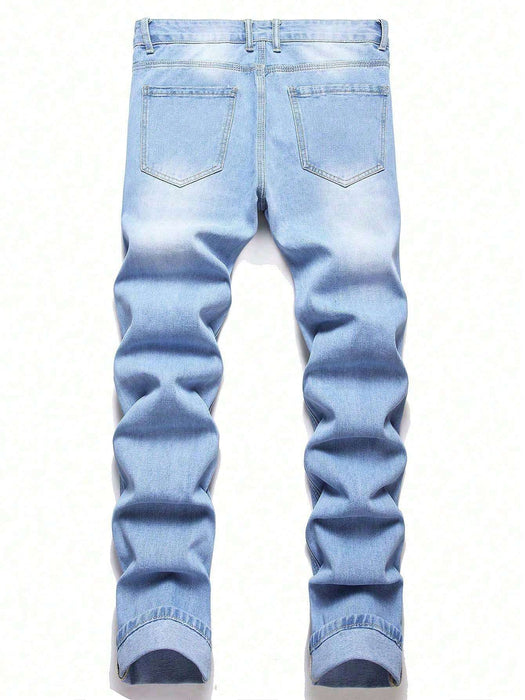 Shein Jeans rotos con gráfico de dibujos animados para hombres - Quierox - Tienda Online