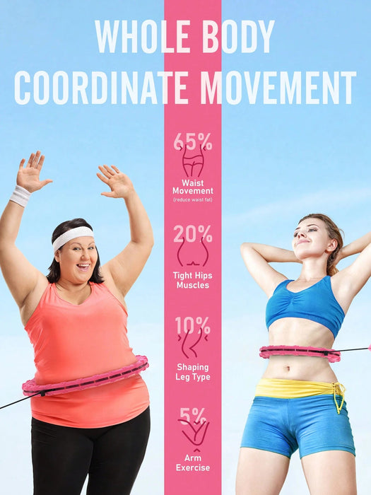 Shein JLoibao Aros de hula hula con peso para adultos y principiantes, one size - Quierox - Tienda Online