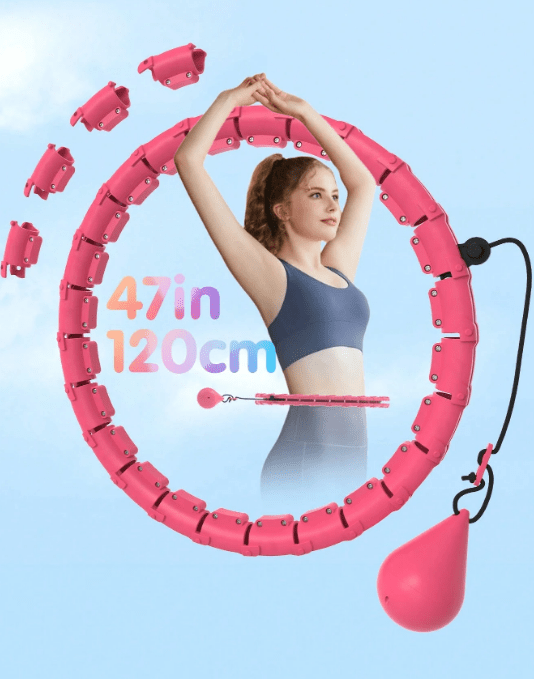 Shein JLoibao Aros de hula hula con peso para adultos y principiantes, one size - Quierox - Tienda Online