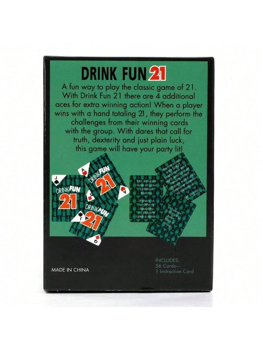 Shein Juego 21 de 56 cartas, divertido juego de cartas para adultos - Quierox - Tienda Online