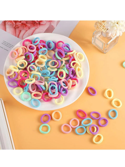 Shein Juego de 100 gomas elásticas para el pelo sin costuras para bebé - Quierox - Tienda Online