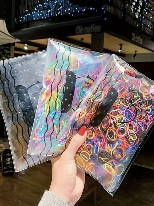 Shein Juego de 1100 gomas elásticas pequeñas de color caramelo - Quierox - Tienda Online