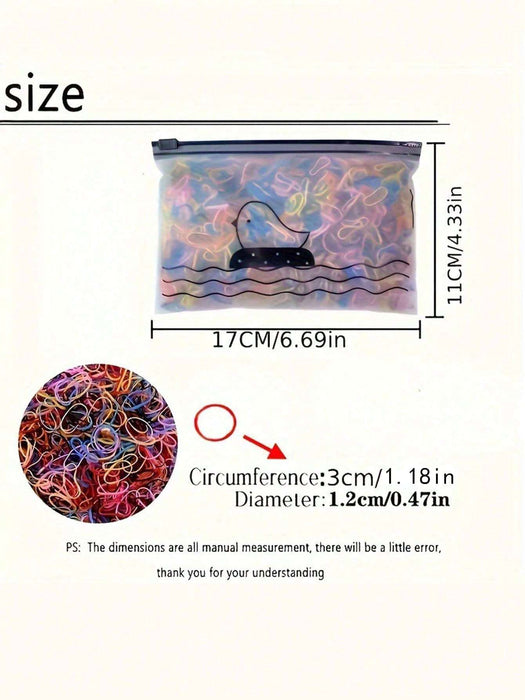 Shein Juego de 1100 gomas elásticas pequeñas de color caramelo - Quierox - Tienda Online