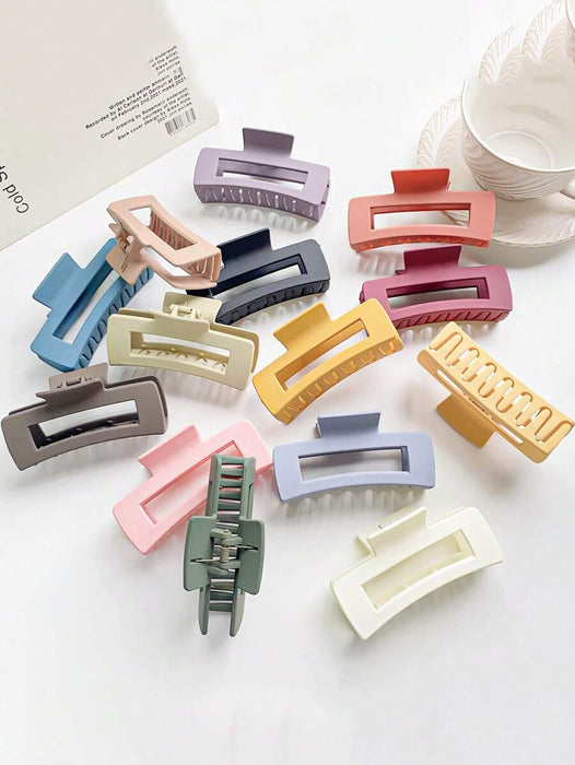 Shein Juego de 12 pinzas para el pelo elegantes y sencillas de color liso - Quierox - Tienda Online