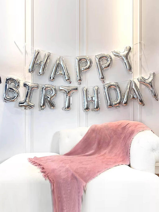 SHEIN Juego de 13 globos de polietileno, diseño de letras modernas, decorativos para fiestas - Quierox - Tienda Online