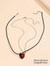 Shein Juego de 2 collares con dijes de corazón magnéticos para parejas - Quierox - Tienda Online