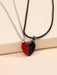Shein Juego de 2 collares con dijes de corazón magnéticos para parejas - Quierox - Tienda Online