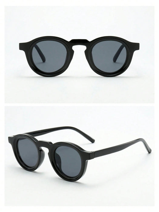 SHEIN Juego de 2 gafas de montura redonda y retro, con diseño sencillo - Quierox - Tienda Online