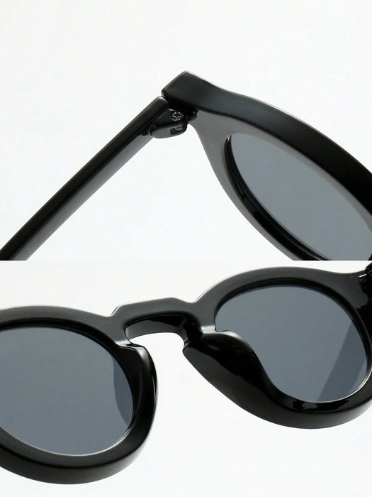 SHEIN Juego de 2 gafas de montura redonda y retro, con diseño sencillo - Quierox - Tienda Online