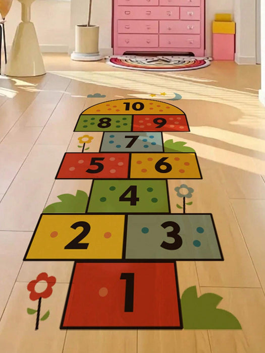 SHEIN Juego de 2 pegatinas autoadhesivas para suelo con diseño de rayuela 30*60CM - Quierox - Tienda Online
