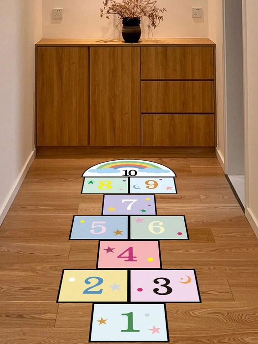SHEIN Juego de 2 pegatinas autoadhesivas para suelo con diseño de rayuela 30*60CM - Quierox - Tienda Online