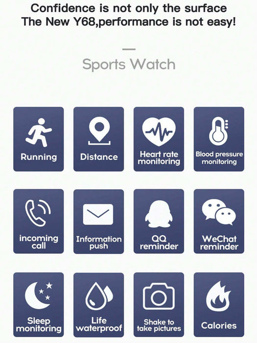 Shein juego de 2 reloj inteligente para hombre y mujer, universal, deportivo y multifuncional - Quierox - Tienda Online