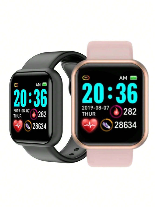 Shein juego de 2 reloj inteligente para hombre y mujer, universal, deportivo y multifuncional - Quierox - Tienda Online