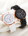 SHEIN Juego de 2 relojes de cuarzo con correa de silicona para parejas - Quierox - Tienda Online