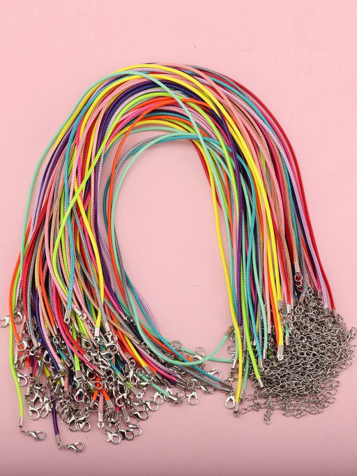 Shein Juego de 20 cuerdas de cera coreanas de colores para collares, cuerdas unisex - Quierox - Tienda Online