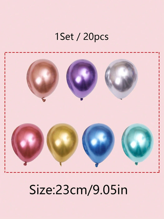 SHEIN Juego de 20 globos metálicos - Quierox - Tienda Online