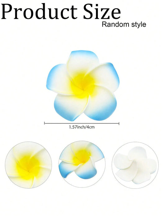 Shein Juego de 20 piezas de Flores hawaianas, flores de hibisco de 2,5 pulgadas para decoraciones de fiesta tropical - Quierox - Tienda Online