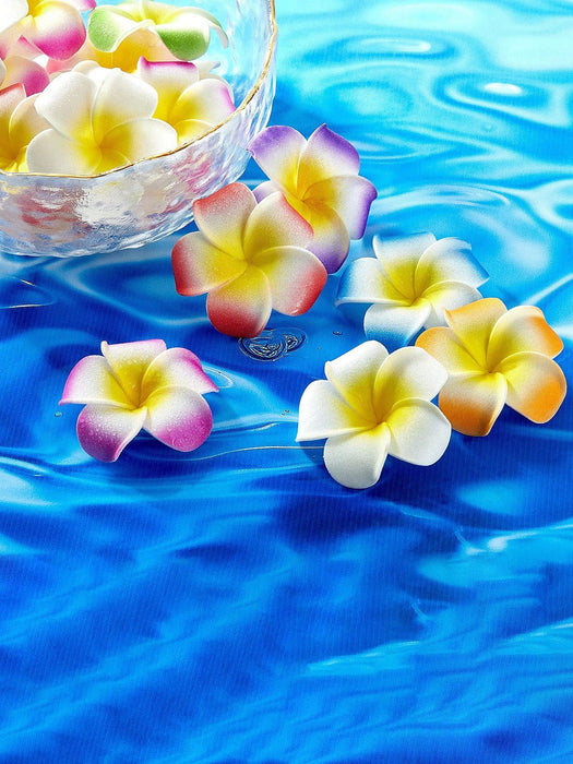 Shein Juego de 20 piezas de Flores hawaianas, flores de hibisco de 2,5 pulgadas para decoraciones de fiesta tropical - Quierox - Tienda Online