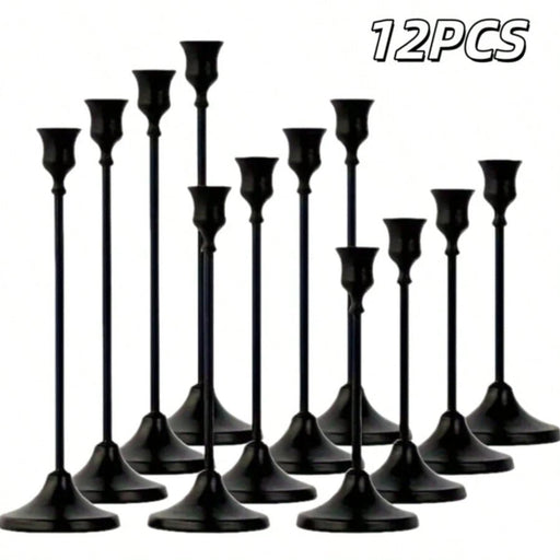 Shein Juego de 25 portavelas cónicos de hierro, soporte decorativo para velas, Portavelas para bodas, cenas, fiestas - Quierox - Tienda Online