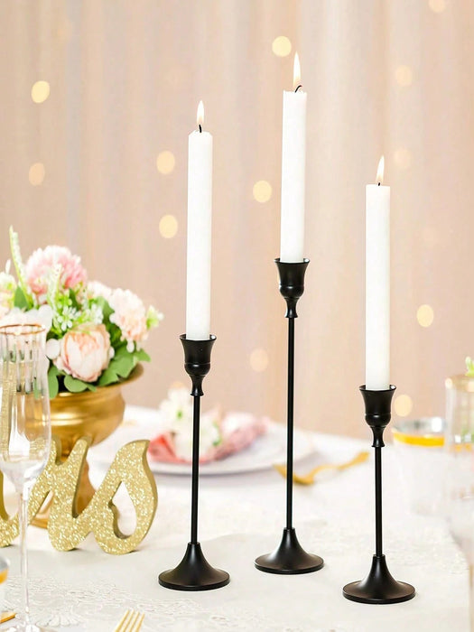 Shein Juego de 25 portavelas cónicos de hierro, soporte decorativo para velas, Portavelas para bodas, cenas, fiestas - Quierox - Tienda Online