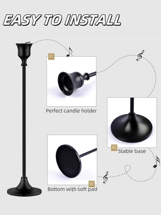 Shein Juego de 25 portavelas cónicos de hierro, soporte decorativo para velas, Portavelas para bodas, cenas, fiestas - Quierox - Tienda Online
