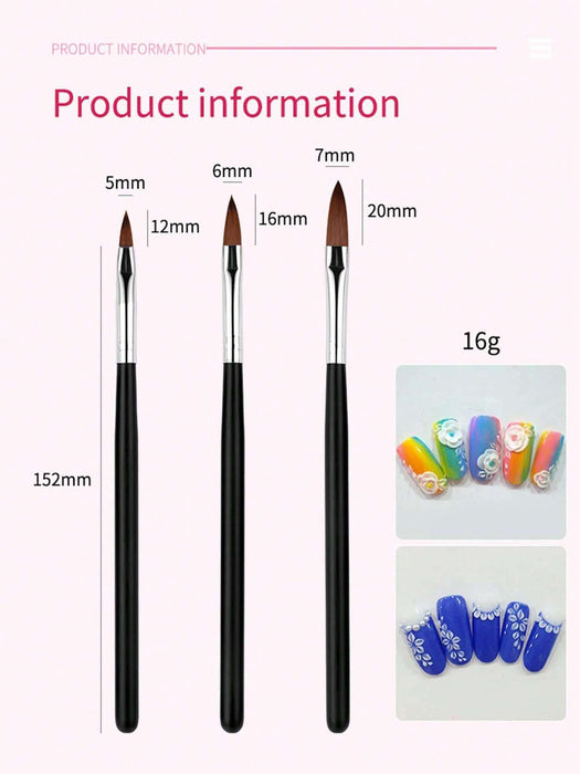 Shein Juego de 3 bolígrafos de gel ultravioleta para pintar uñas con diseño - Quierox - Tienda Online