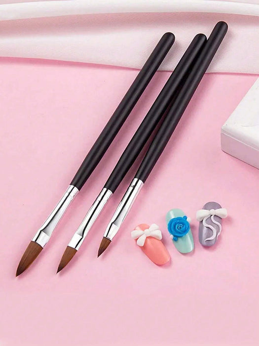 Shein Juego de 3 bolígrafos de gel ultravioleta para pintar uñas con diseño - Quierox - Tienda Online