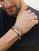 SHEIN Juego de 3 pulseras ajustables en forma de C de acero inoxidable plateado - Quierox - Tienda Online