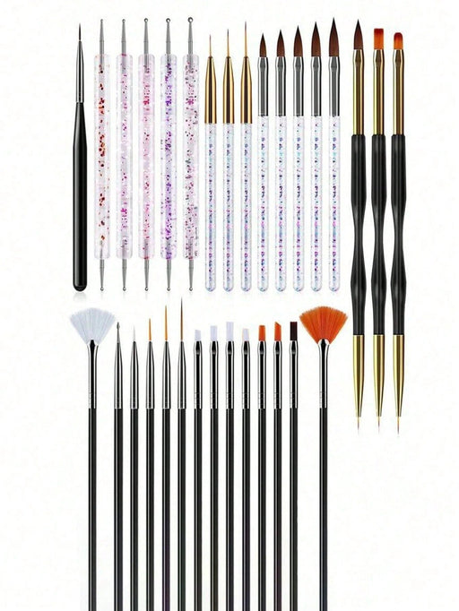 Shein Juego de 31 pinceles profesionales para decoración de uñas - Quierox - Tienda Online