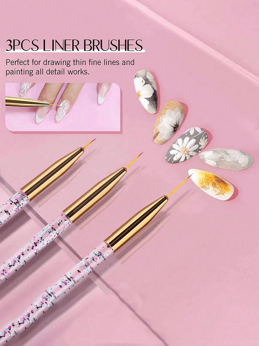 Shein Juego de 31 pinceles profesionales para decoración de uñas - Quierox - Tienda Online