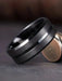 Shein Juego de 4 anillos con diseño en relieve negro - Quierox - Tienda Online