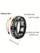 Shein Juego de 4 anillos con diseño en relieve negro - Quierox - Tienda Online