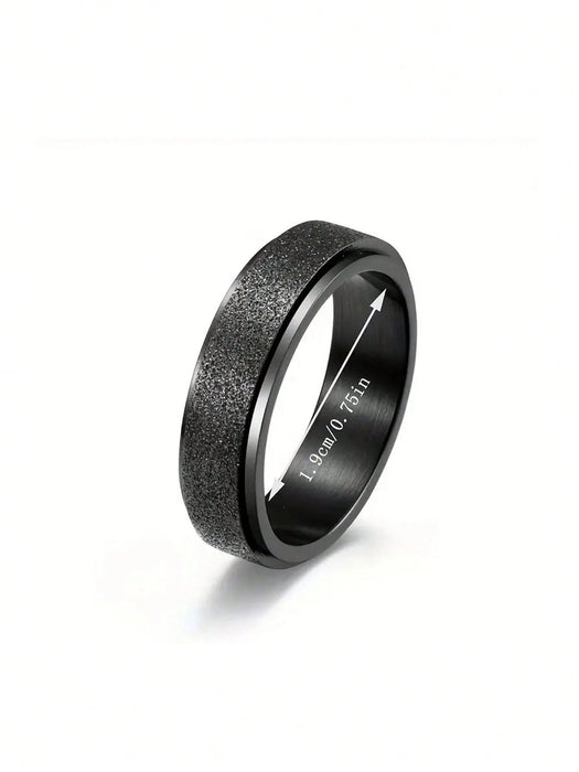 Shein Juego de 4 anillos con diseño en relieve negro - Quierox - Tienda Online