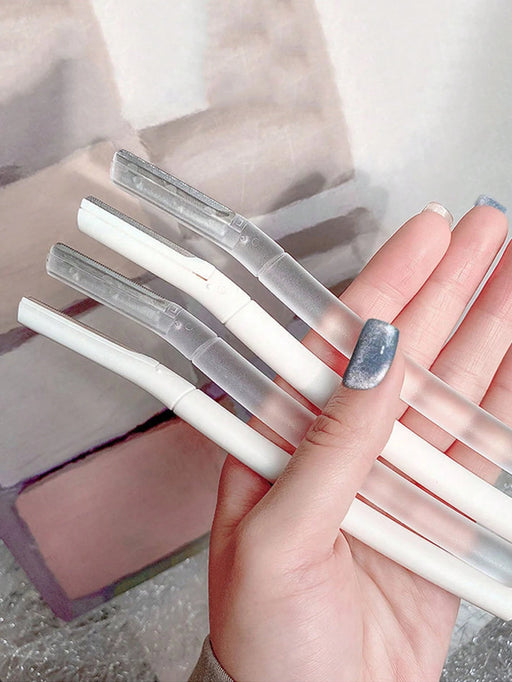 SHEIN Juego de 4 maquinillas de afeitar profesionales para cejas, recortador de cejas - Quierox - Tienda Online