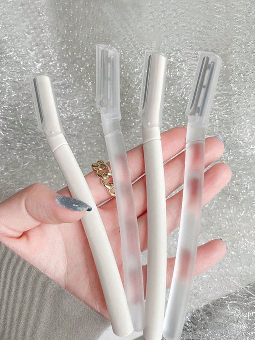 SHEIN Juego de 4 maquinillas de afeitar profesionales para cejas, recortador de cejas - Quierox - Tienda Online