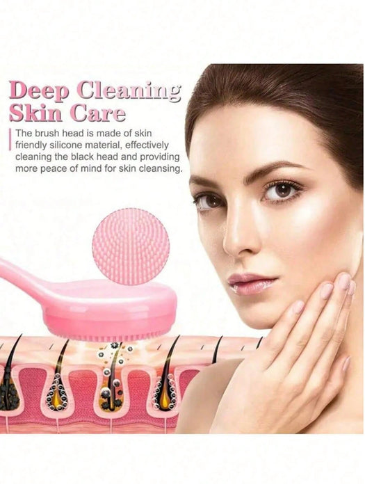 Shein Juego de 4 piezas de cepillo de limpieza facial de silicona multifuncional - Quierox - Tienda Online