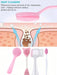 Shein Juego de 4 piezas de cepillo de limpieza facial de silicona multifuncional - Quierox - Tienda Online