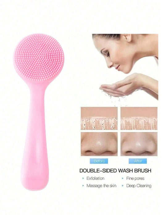 Shein Juego de 4 piezas de cepillo de limpieza facial de silicona multifuncional - Quierox - Tienda Online