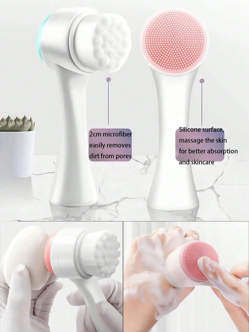 Shein Juego de 4 piezas de cepillo de limpieza facial de silicona multifuncional - Quierox - Tienda Online
