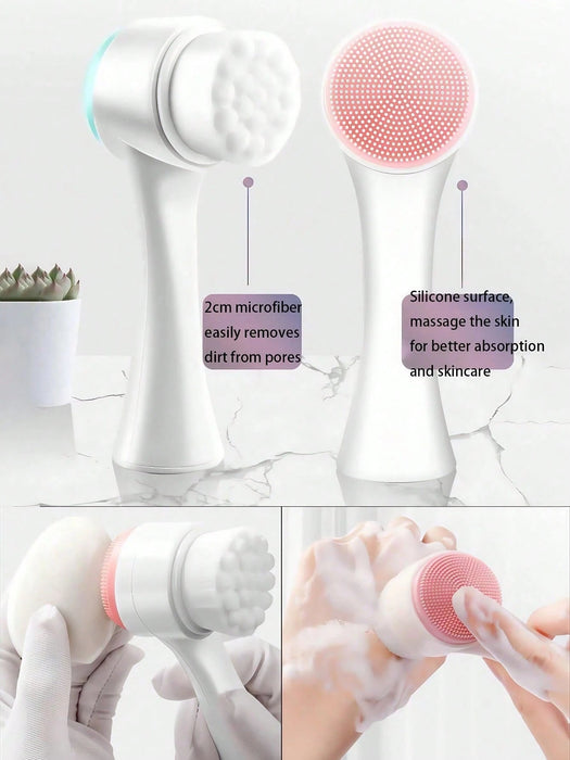 Shein Juego de 4 piezas de cepillo de limpieza facial de silicona multifuncional - Quierox - Tienda Online
