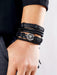 Shein Juego de 4 pulseras trenzadas vintage para hombres - Quierox - Tienda Online