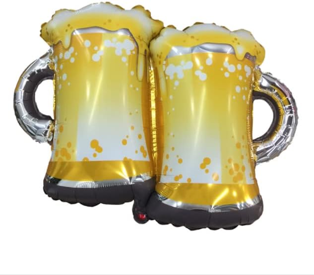 Shein Juego de 4 tazas de cerveza con globos de aluminio - Quierox - Tienda Online