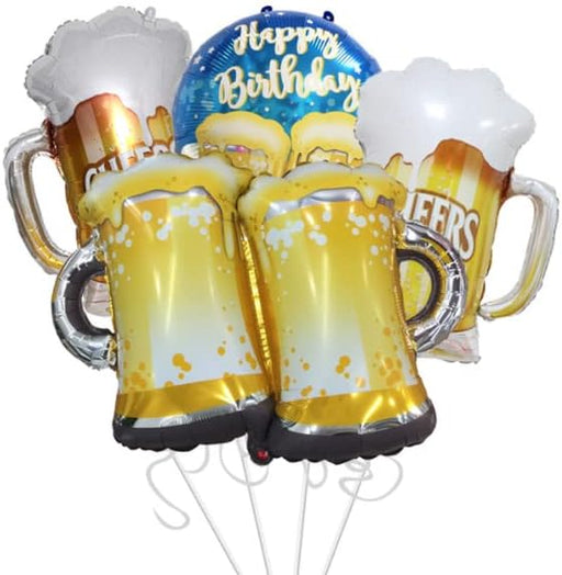 Shein Juego de 4 tazas de cerveza con globos de aluminio - Quierox - Tienda Online