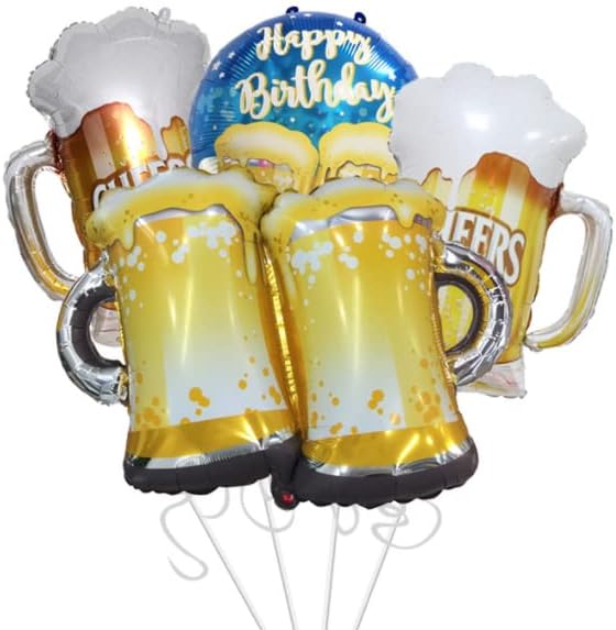 Shein Juego de 4 tazas de cerveza con globos de aluminio - Quierox - Tienda Online