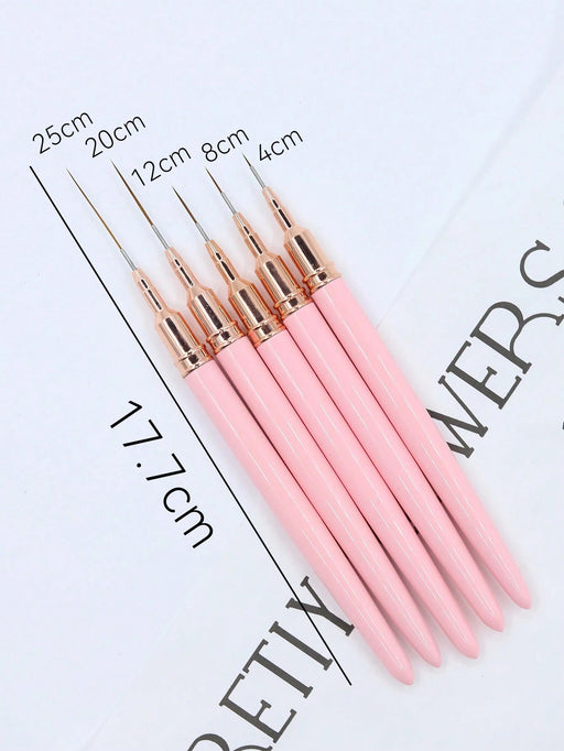 Shein Juego de 5 pinceles para decoración de uñas - Quierox - Tienda Online