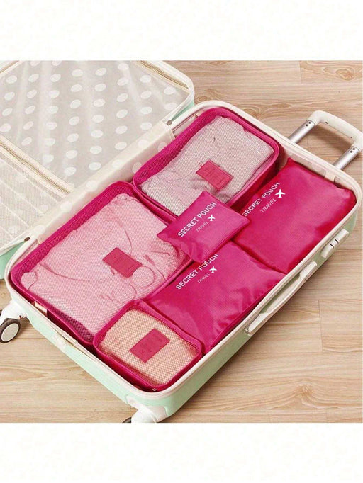 SHEIN Juego de 6 piezas de tamaño pequeño, de almacenamiento de viaje impermeable - Quierox - Tienda Online