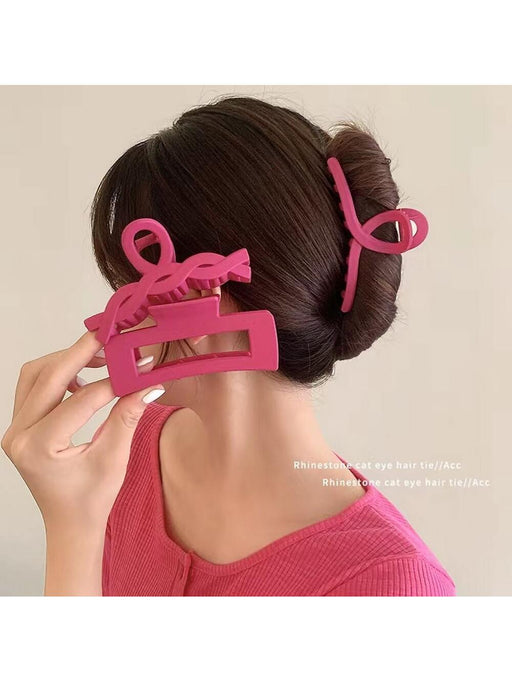 Shein Juego de 8 pinzas grandes para el pelo pintadas con acrílico para mujer en magenta - Quierox - Tienda Online