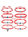 Shein Juego de 8 pulseras ajustables con dijes de mano de Hamsa y detalle de mal de ojo - Quierox - Tienda Online