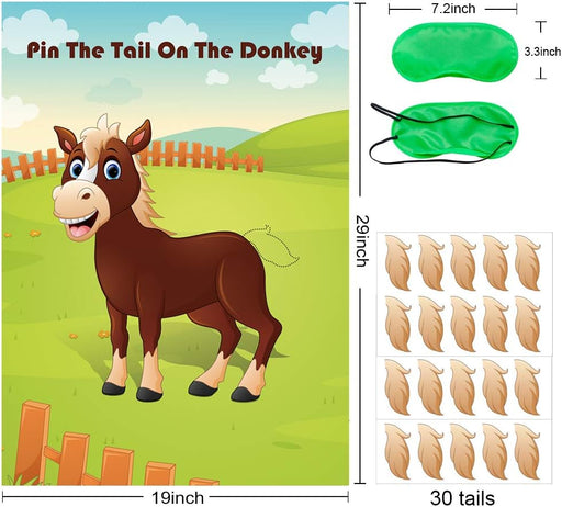 SHEIN Juego de fiesta con 30 piezas de cola grande de juegos de burro para niños - Quierox - Tienda Online